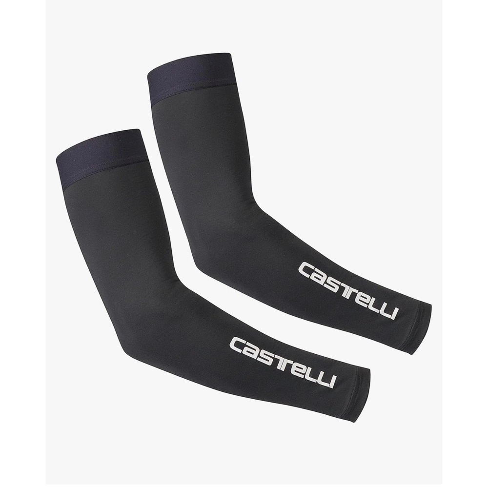 Castelli UPF 50+ Arm 2 Sleeves Black Solare Cycling Warmers 4525031 Unisex M